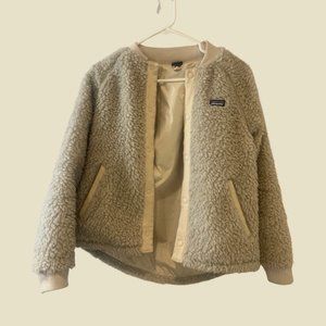 Patagonia Oatmeal Fleece Bomber Jacket (womens small/kids xl)